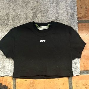 COPY - Off white cropped tee